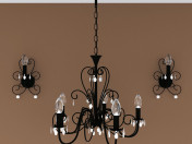 Chandelier + lamp