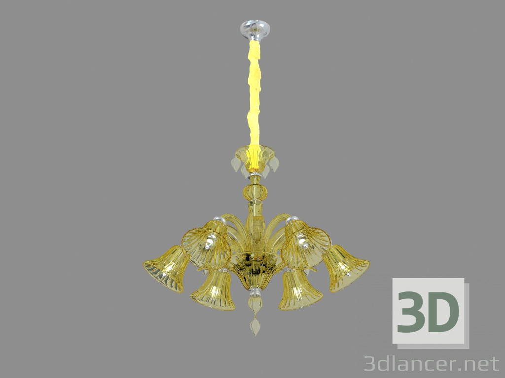 modello 3D Lampadario A8026LM-6CC - anteprima