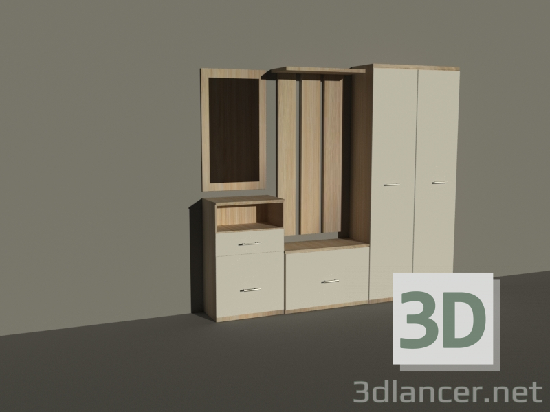 3d Cupboard model buy - render