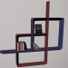 3d model bookshelf - preview