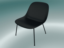 Chaise longue con tubi alla base di fibra (nero)