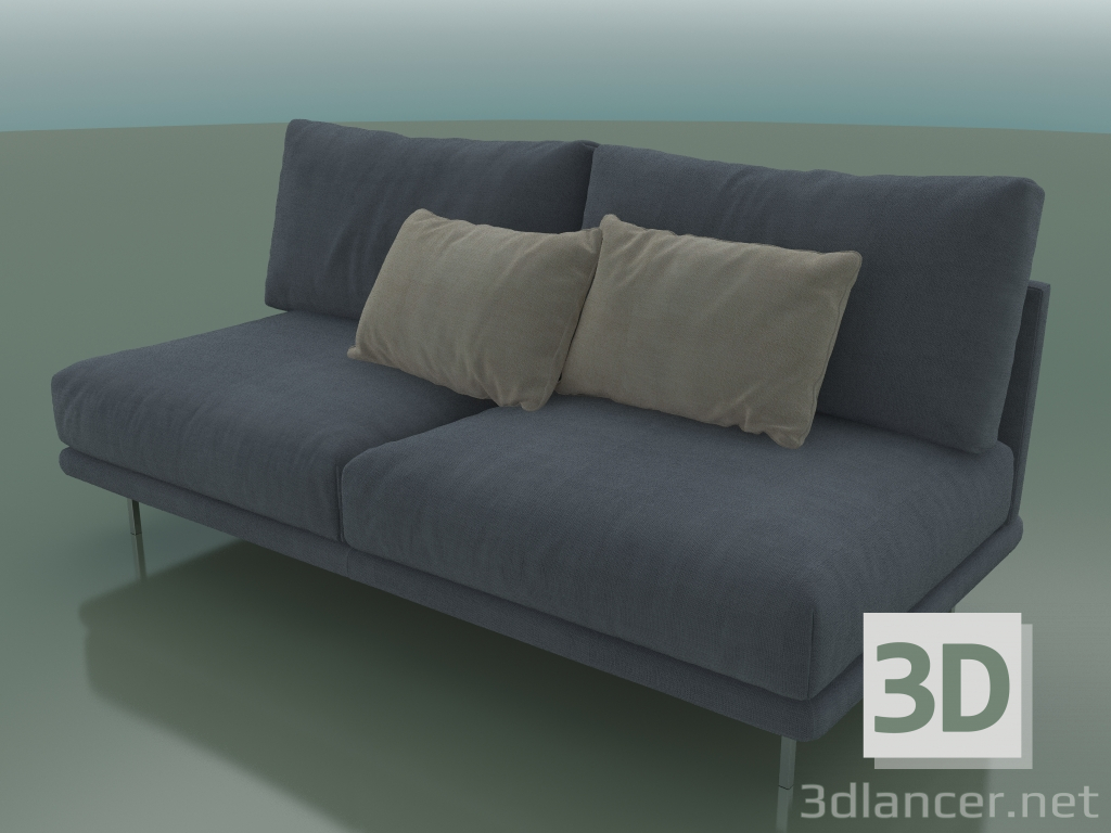 modello 3D Modulo diretto doppio Alfinosa (2000 x 1000 x 730, 200AL-100-AN / S) - anteprima