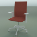 3d model High back chair 6503 (5 wheels, with removable padding, adjustable standard armrest) - preview