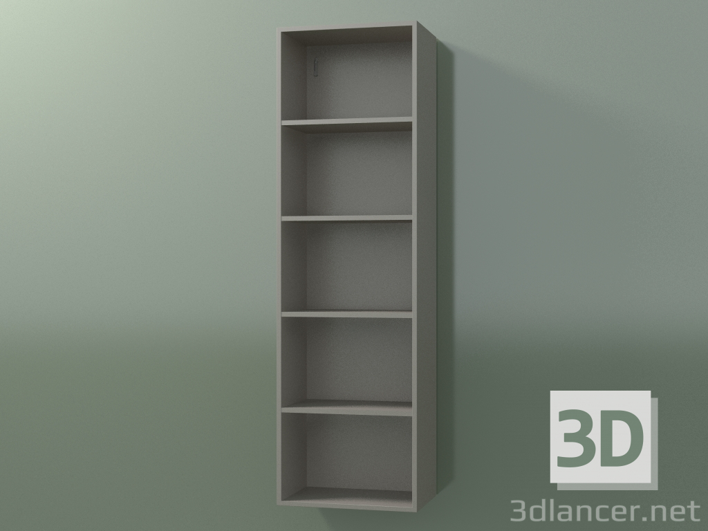 3d model Armario alto de pared (8DUBDC01, Clay C37, L 36, P 24, H 120 cm) - vista previa