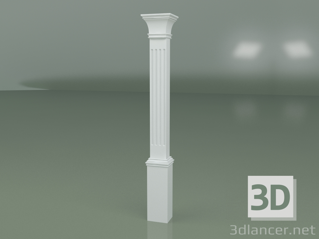 3d model Plaster pilaster PL001 - preview