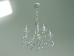 Lustre suspendu Alexandria 60057-5 (blanc avec argent)