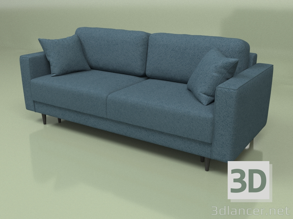 modello 3D Divano pieghevole Dunas (blu scuro) - anteprima