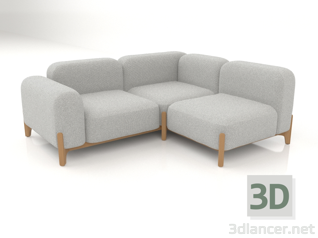 Modelo 3d Sofá modular (composição 22) - preview