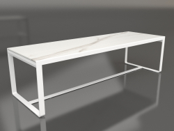 Table à manger 270 (DEKTON Aura, Blanc)