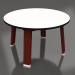 3d model Round side table (Wine red, Phenolic) - preview