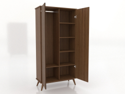 Mobile 4 1000x450x2000 mm (aperto, noce chiaro)