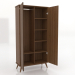Modelo 3d Armário 4 1000x450x2000 mm (aberto, nogueira clara) - preview