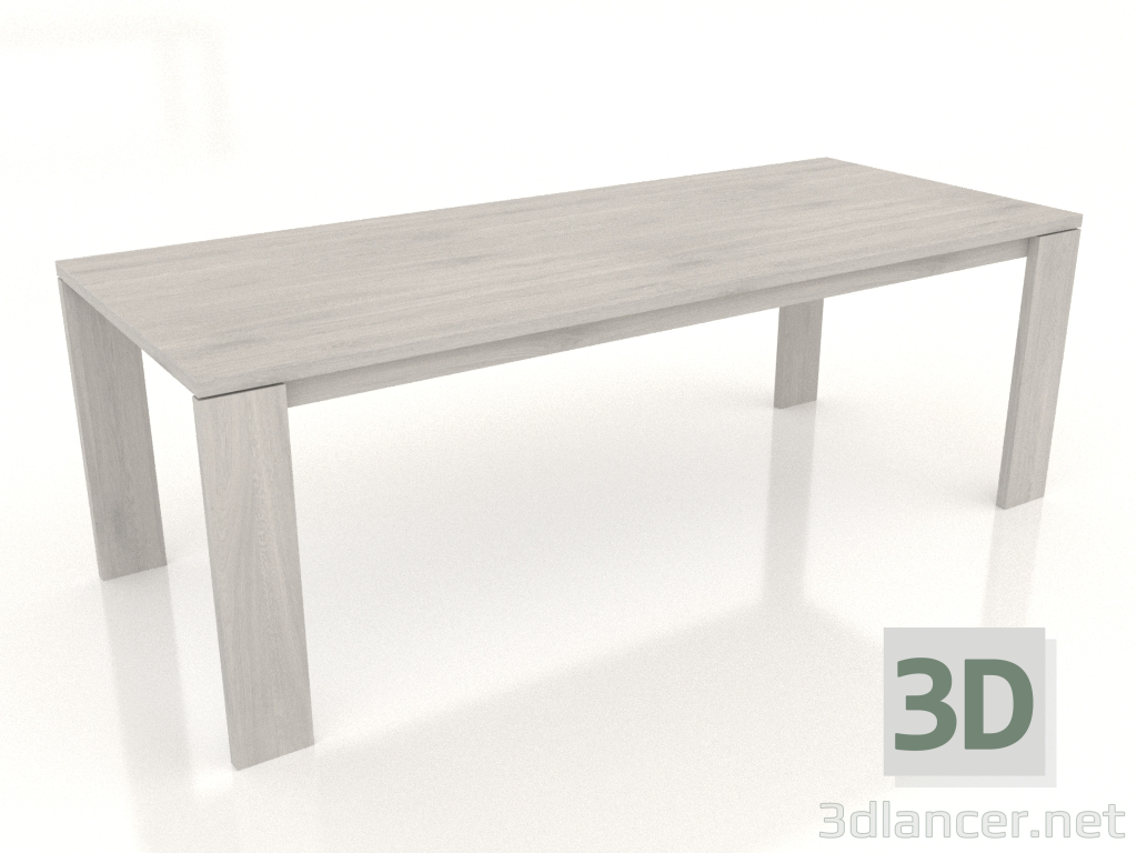 3d model Dining table BLANK 2200x900x750 mm (bleached oak) - preview