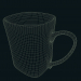 3D Modell Quadratische Tasse ... na ja, fast. - Vorschau