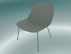 Chaise longue con tubi alla base di fibra (grigio)