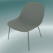 3d model Lounge chair with pipes at the base of Fiber (Gray) - preview