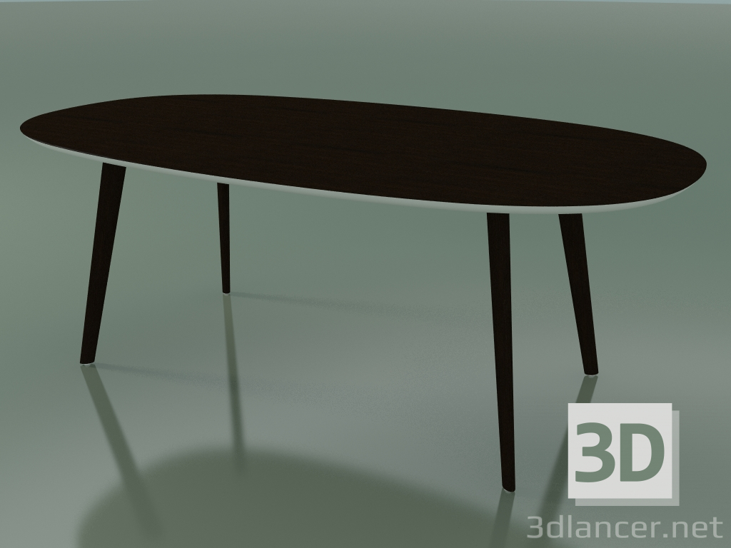 Modelo 3d Mesa oval 3507 (H 74 - 200x110 cm, M02, Wenge, opção 2) - preview