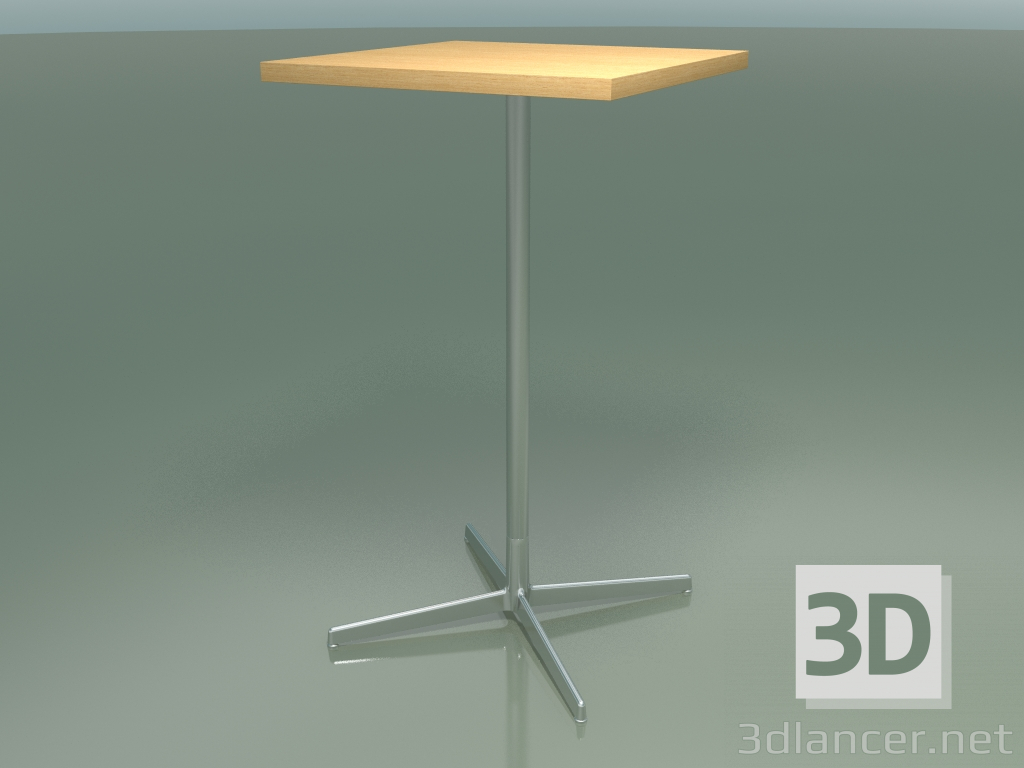 Modelo 3d Mesa quadrada 5568 (H 105,5 - 60x60 cm, carvalho natural, LU1) - preview