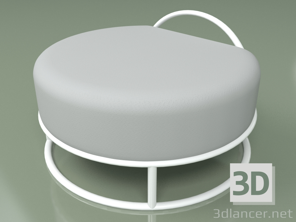 3D Modell Pouf von Varya Schuka (weiß) - Vorschau