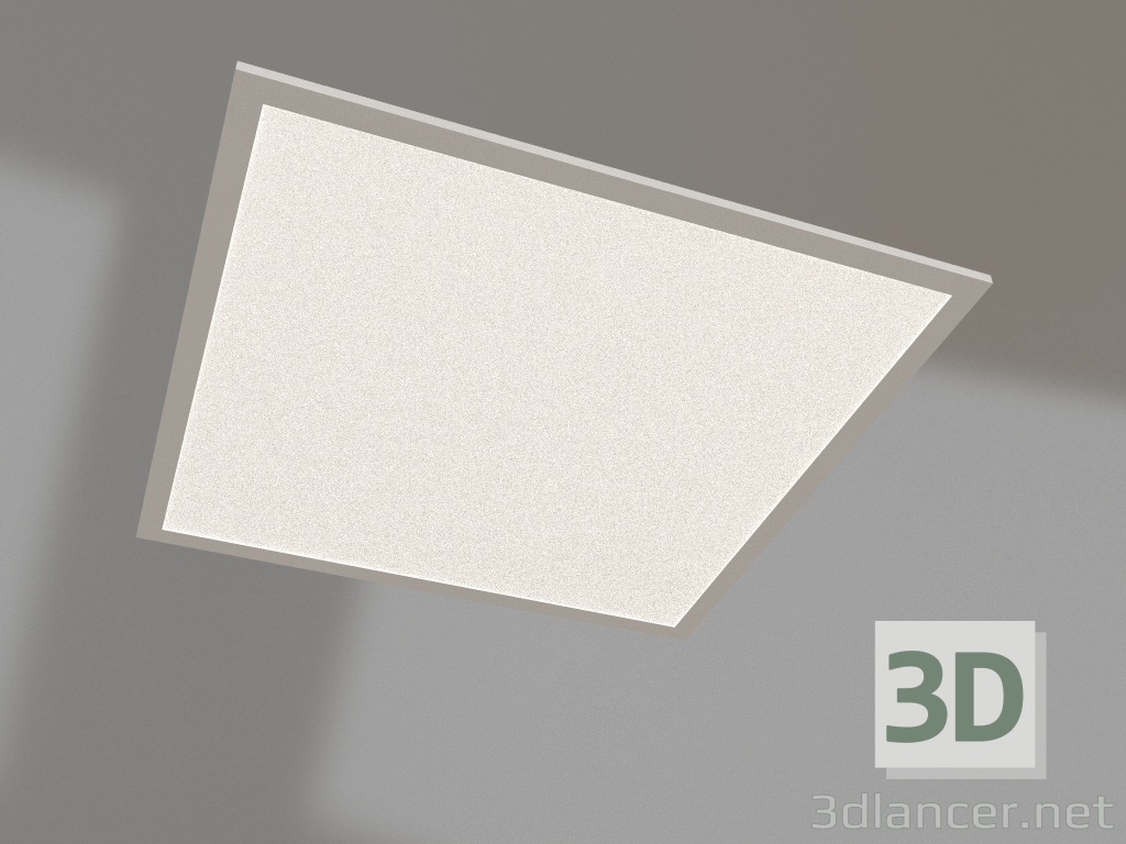 modello 3D Lampada DL-INTENSO-S600x600-40W Bianco6000 (WH, 120 gradi, 230V) - anteprima