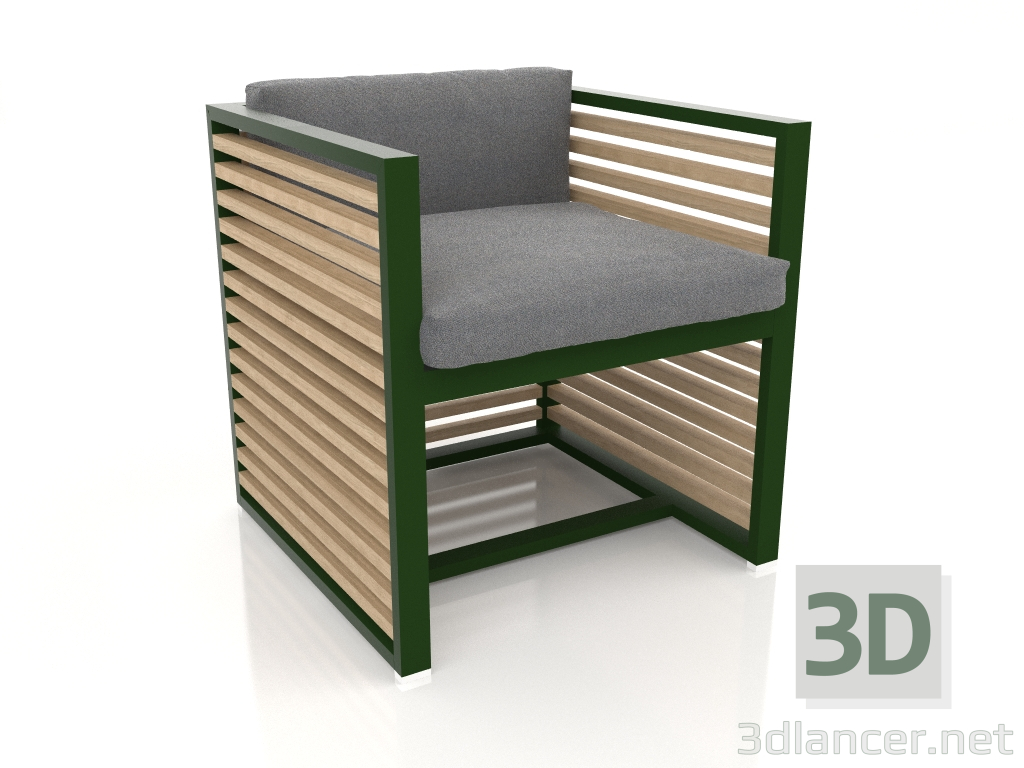 3d model Sillón (verde botella) - vista previa