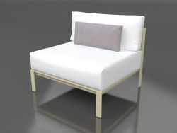 Sofa module, section 3 (Gold)