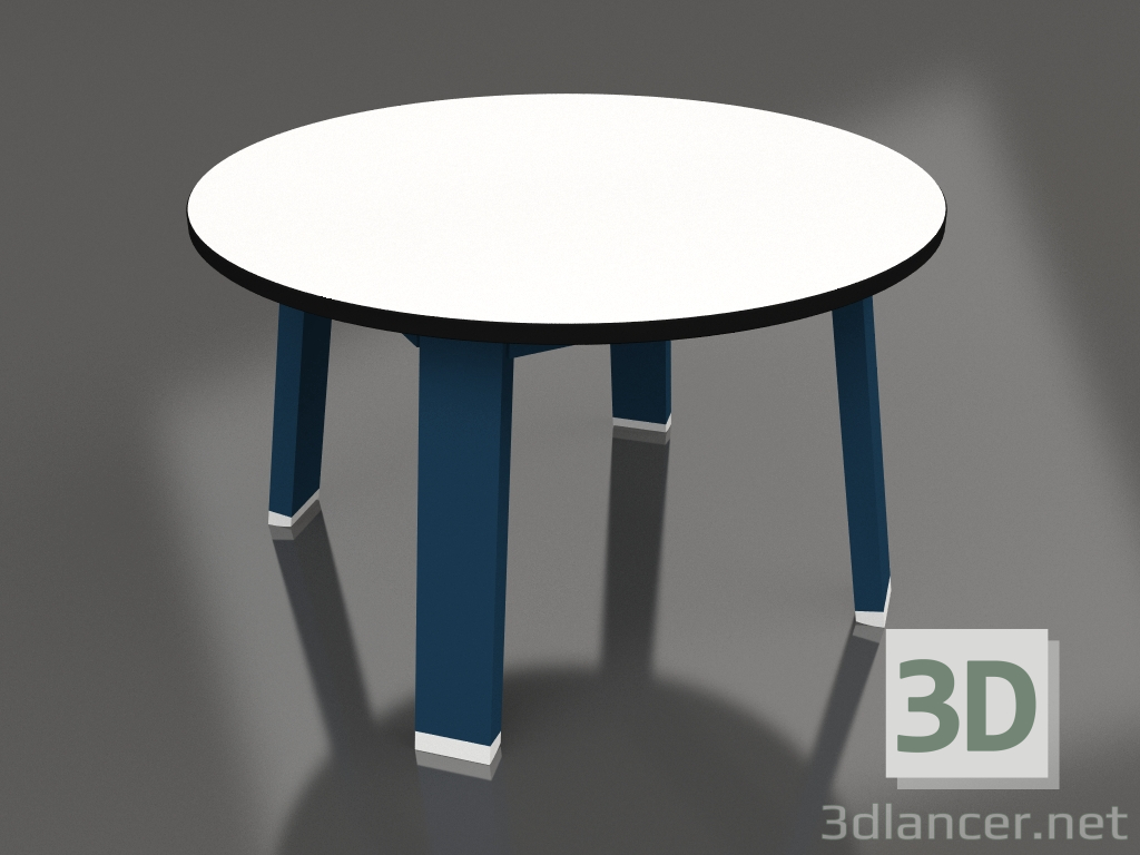 Modelo 3d Mesa lateral redonda (azul cinza, fenólica) - preview