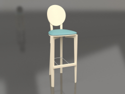 Стілець барний Circus із спинкою без обивки (варіант 7)