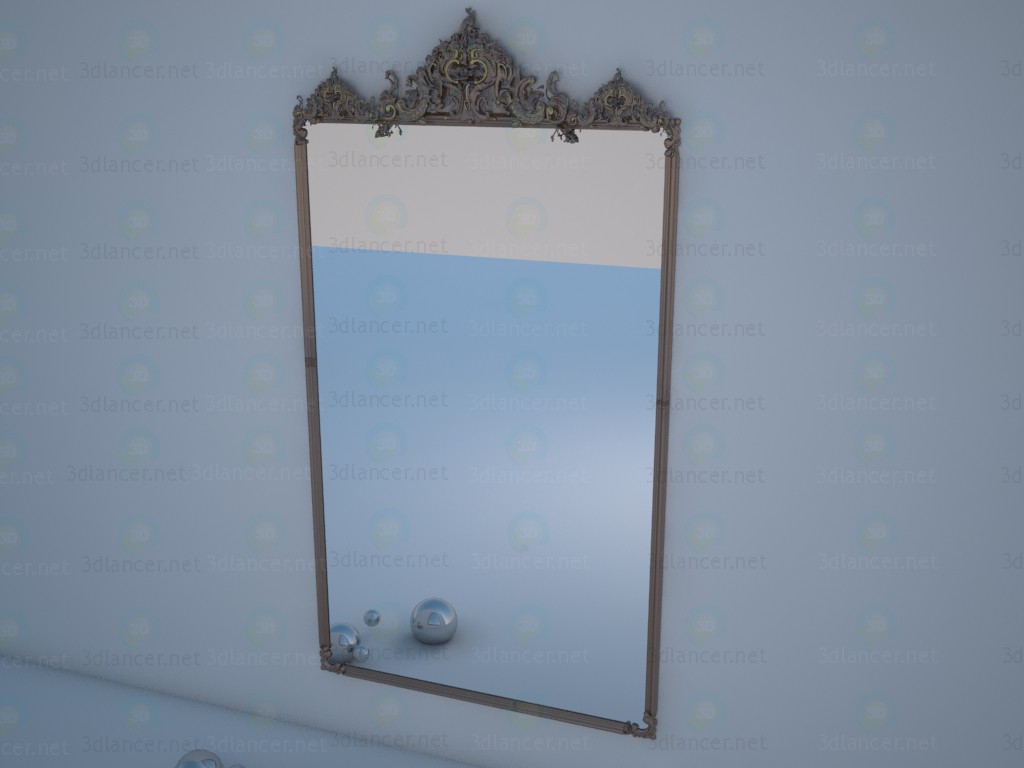 modèle 3D Miroir - preview