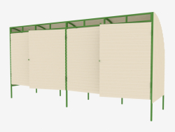 Dosel para 4 contenedores MSW (9017)