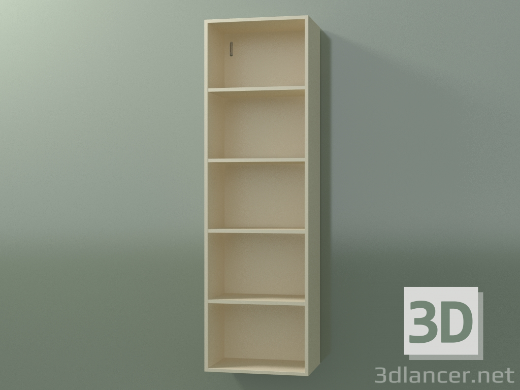 3d model Armario alto de pared (8DUBDC01, Bone C39, L 36, P 24, H 120 cm) - vista previa