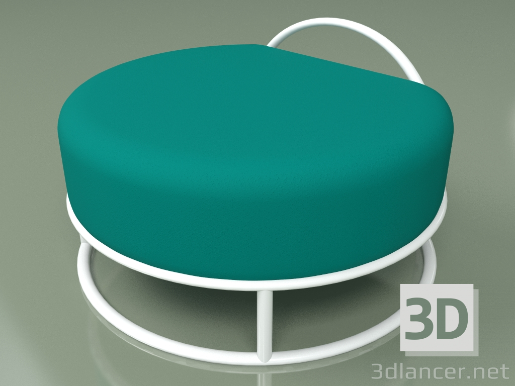 3D Modell Pouf von Varya Schuka (türkis) - Vorschau