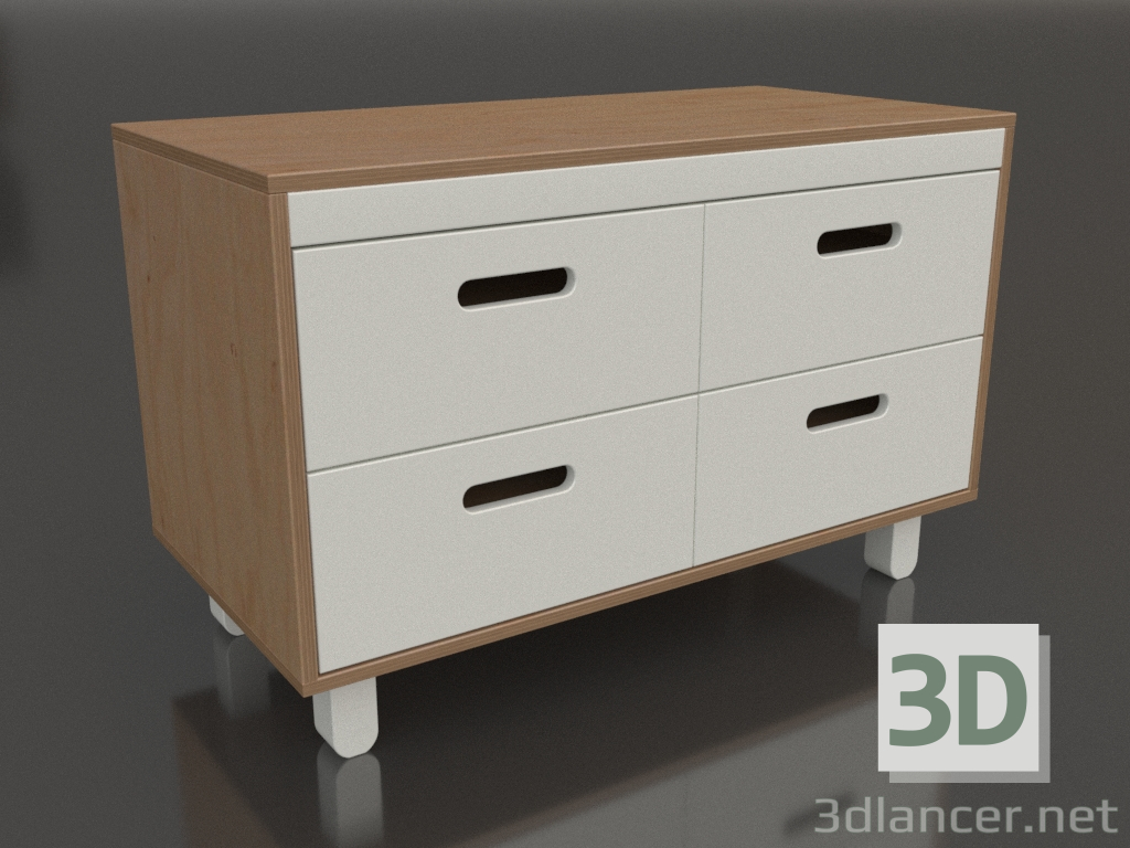 3d model Cajonera TUNE E (DWTEAA) - vista previa