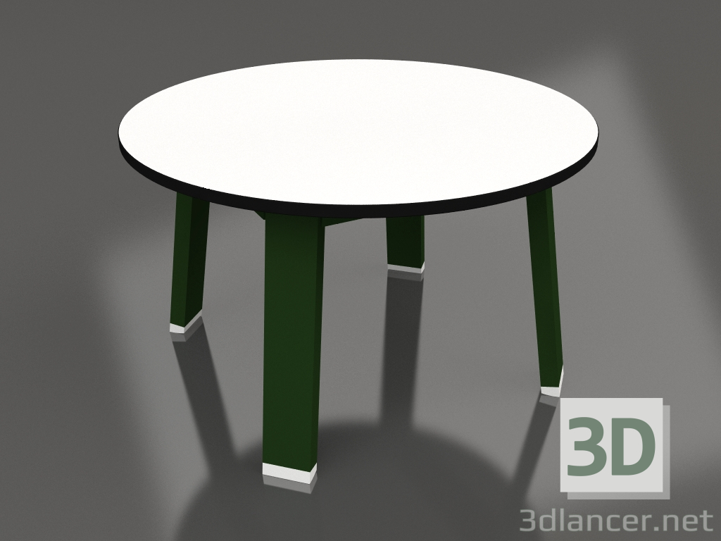 3d model Mesa auxiliar redonda (Verde botella, Fenólico) - vista previa