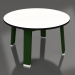 3d model Round side table (Bottle green, Phenolic) - preview