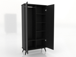 Armadio 4 1000x450x2000 mm (aperto, nero RAL 9005)