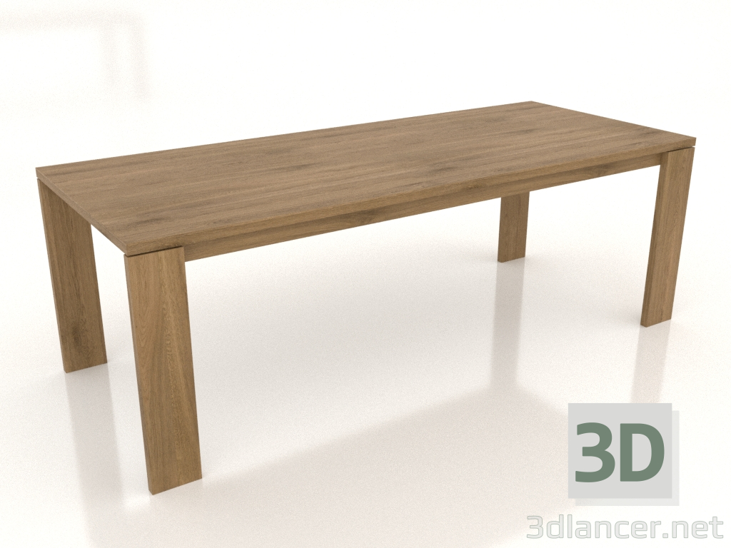3d model Dining table BLANK 2200x900x750 mm (natural oak) - preview