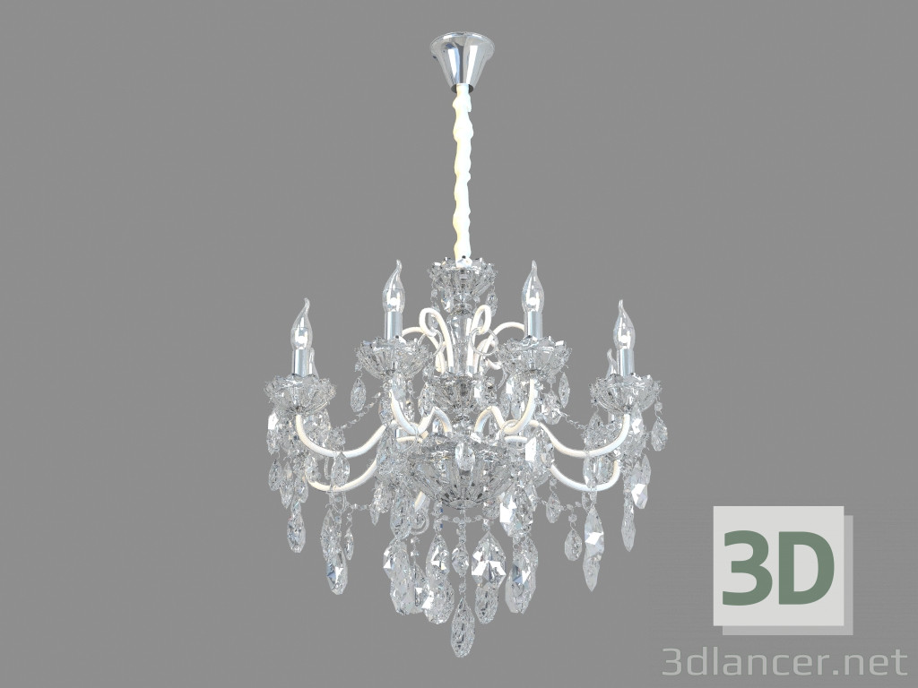 modello 3D Lampadario A8202LM-8CC - anteprima