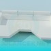 3D Modell Exzentrische couch - Vorschau