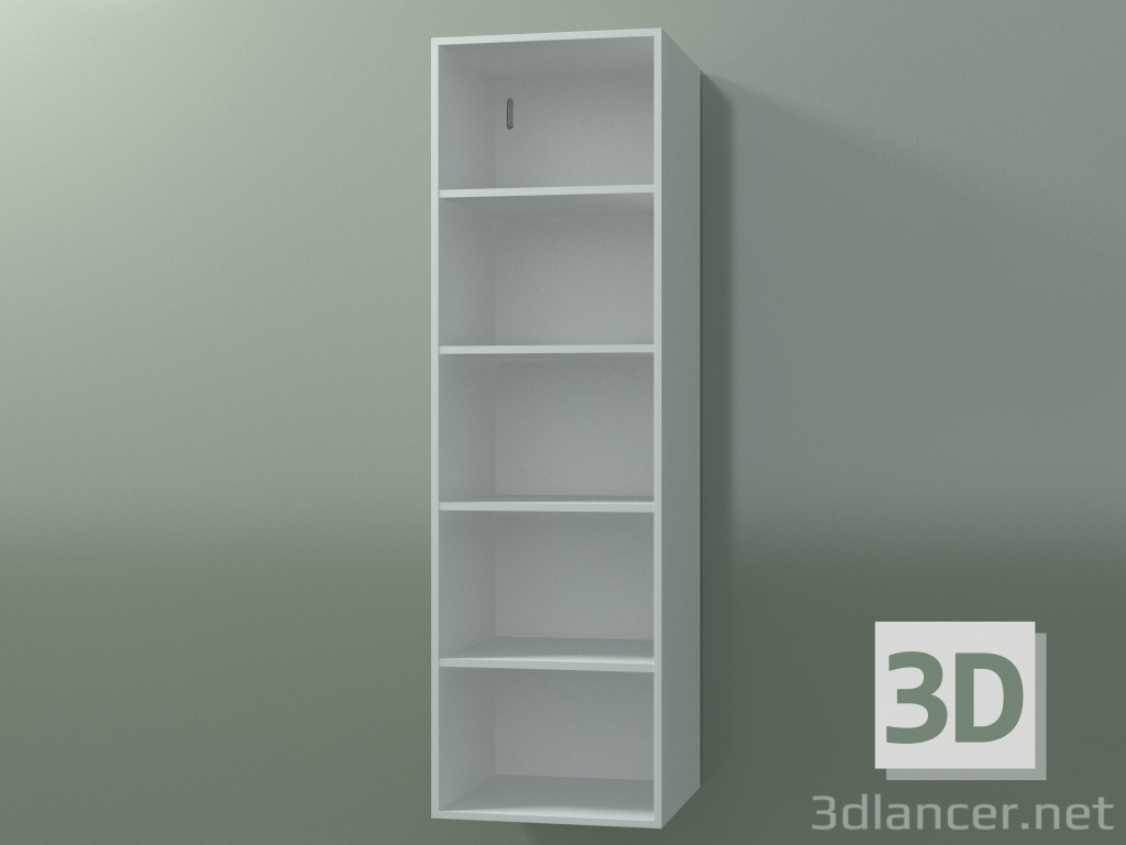 3d model Armario alto de pared (8DUBDD01, Glacier White C01, L 36, P 36, H 120 cm) - vista previa