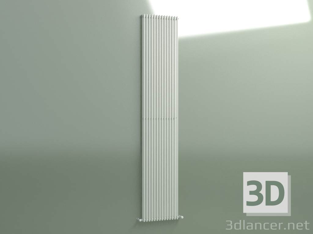 3d model Radiador vertical ARPA 2 (2520 14EL, blanco estándar) - vista previa