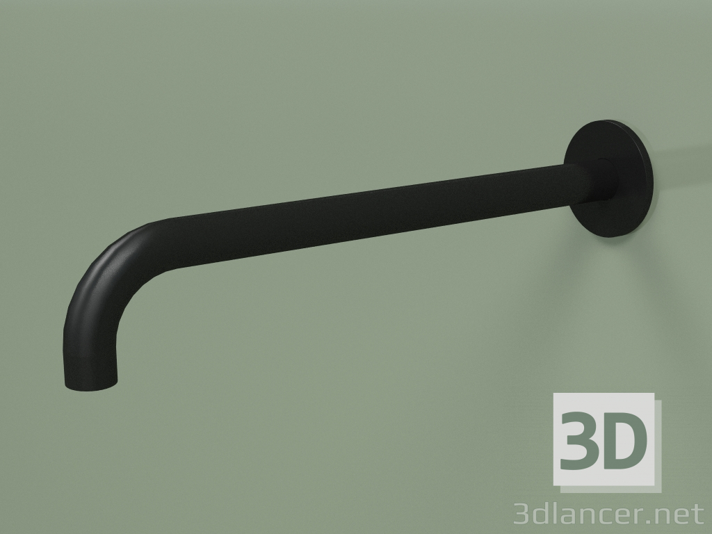 modello 3D Bocca di erogazione a parete 90 ° Lmax 300mm (BC013, NO) - anteprima