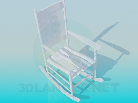 3d model Silla mecedora - vista previa