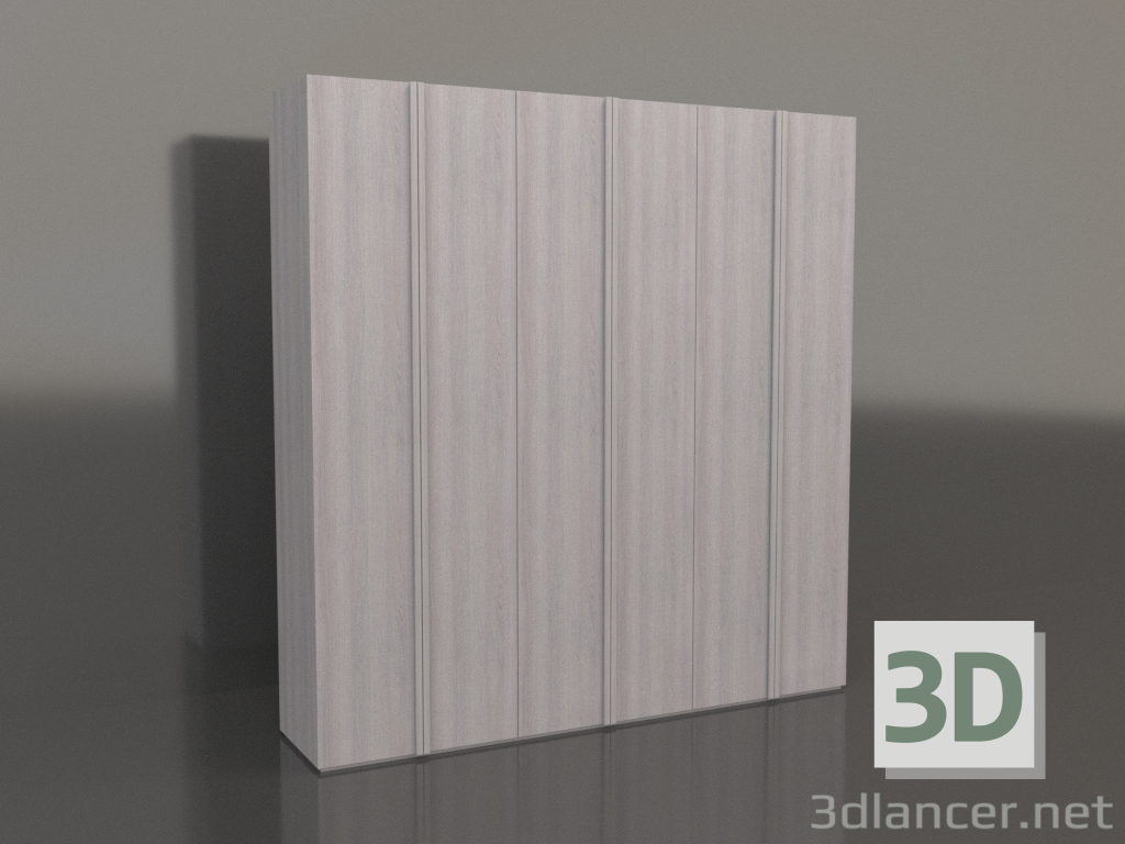 3d модель Шафа MW 01 wood (2700х600х2800, wood pale) – превью