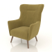 3d model Armchair Camilla (yellow saffron) - preview