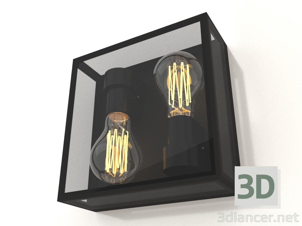 modèle 3D Lampadaire mural (7065) - preview