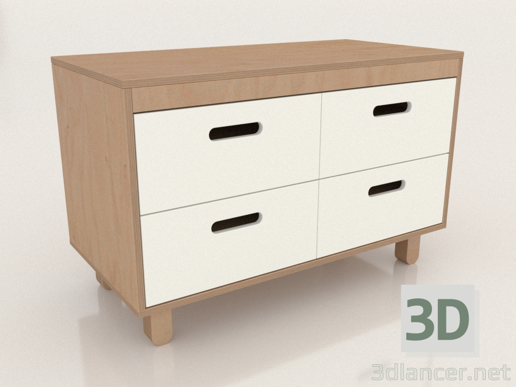 3d model Cajonera TUNE E (DHTEAA) - vista previa