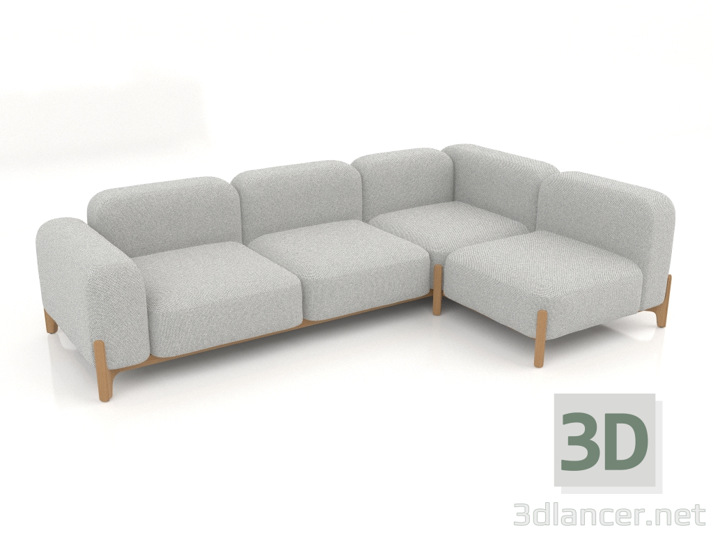 Modelo 3d Sofá modular (composição 25) - preview