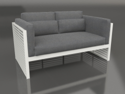 2-Sitzer-Sofa mit hoher Rückenlehne (Achatgrau)