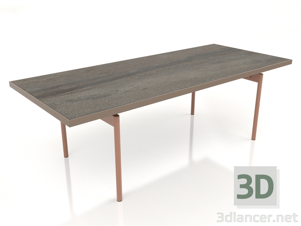 modèle 3D Table à manger (Bronze, DEKTON Radium) - preview